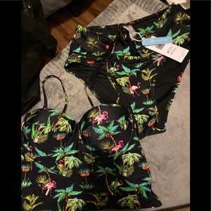 Cupshe high wasted bundle bikinis NWT size M
